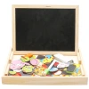 Yiwu quality Products Factory Direct Sales Wooden meatballs, 12 Chinese zodiac signs, Fun Wooden Double-sided Drawing board, children's educational building blocks -1001/2670 Item Picture
